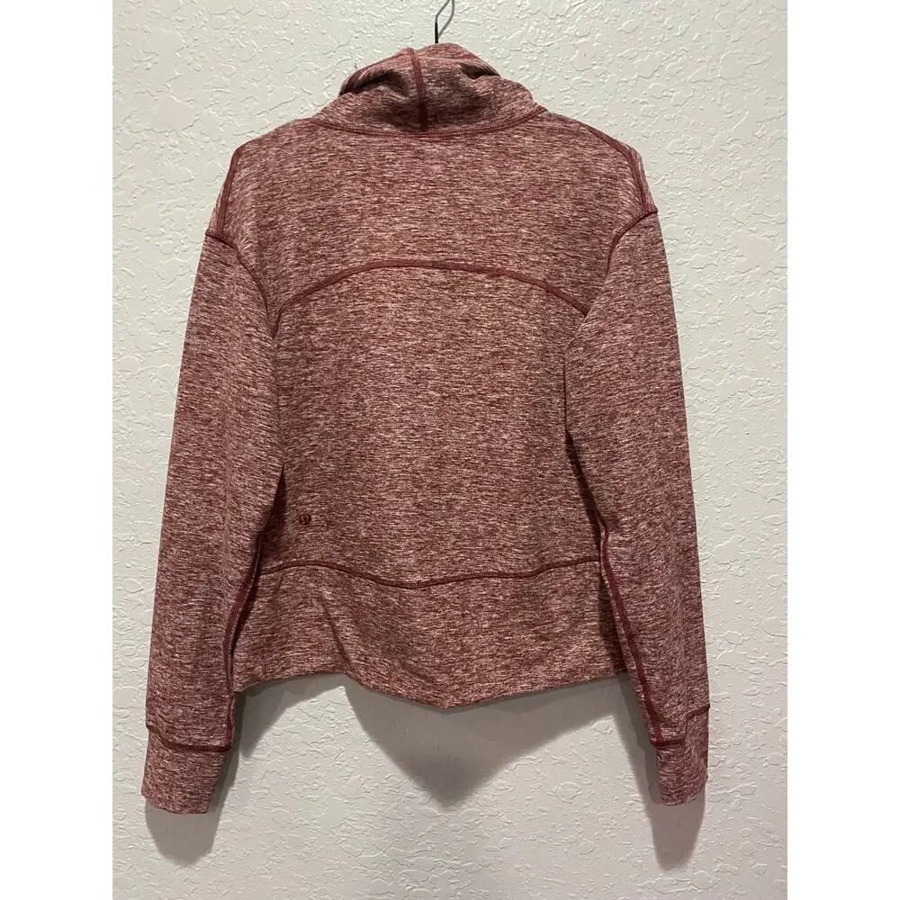 Lululemon Ready to Rulu Fleece Pullover in Heathered Savannah Size 6